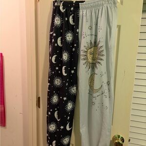 Celestial Sun & Moon Lounge Pants - Two-Tone